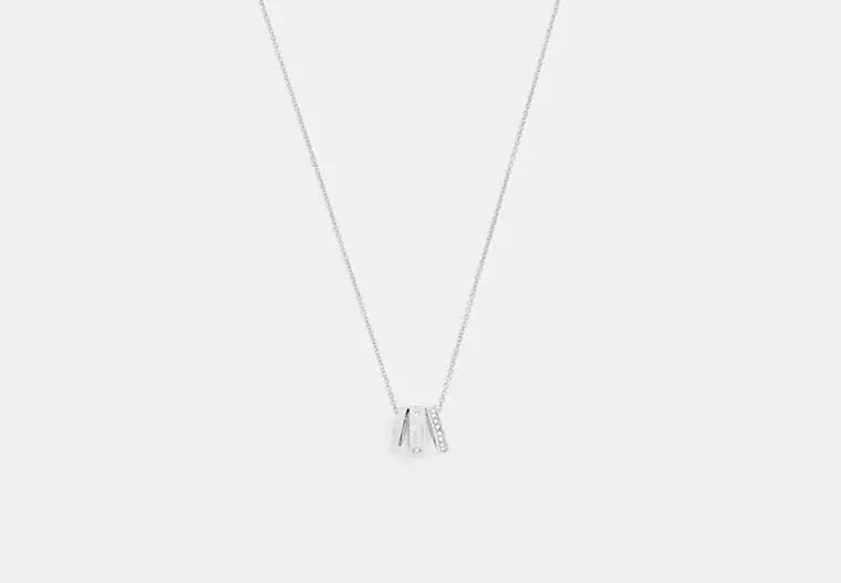 Coach Repeated C Rondelle Necklace