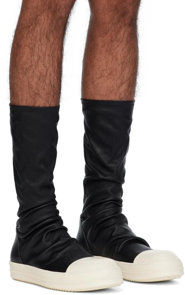 Rick Owens Black Portervile Sock Sneakers 4