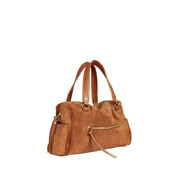 JÉRÔME DREYFUSS Lucky Bowling handbag in suede leather 1