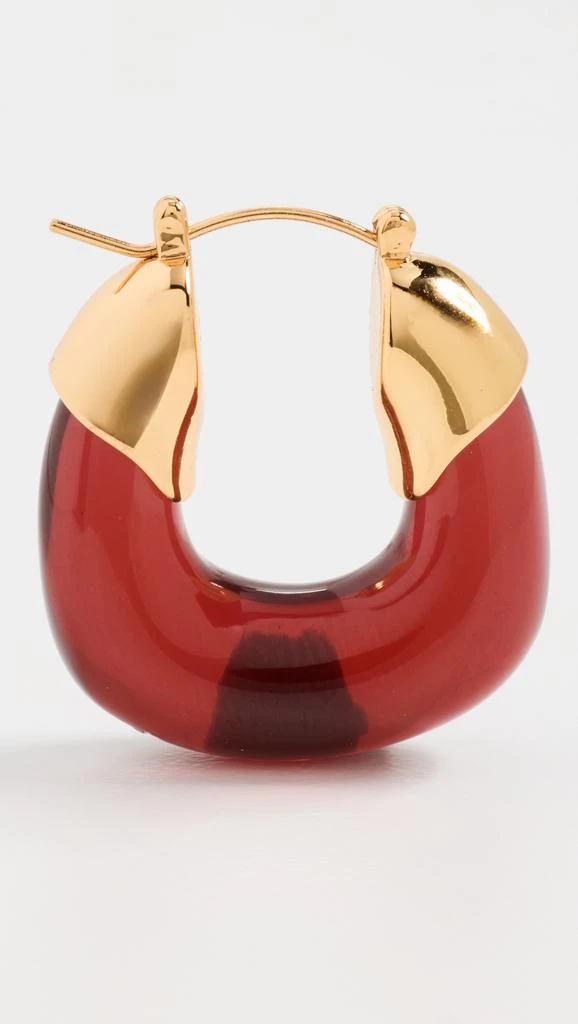 Lizzie Fortunato Mini Hoops in Currant 3