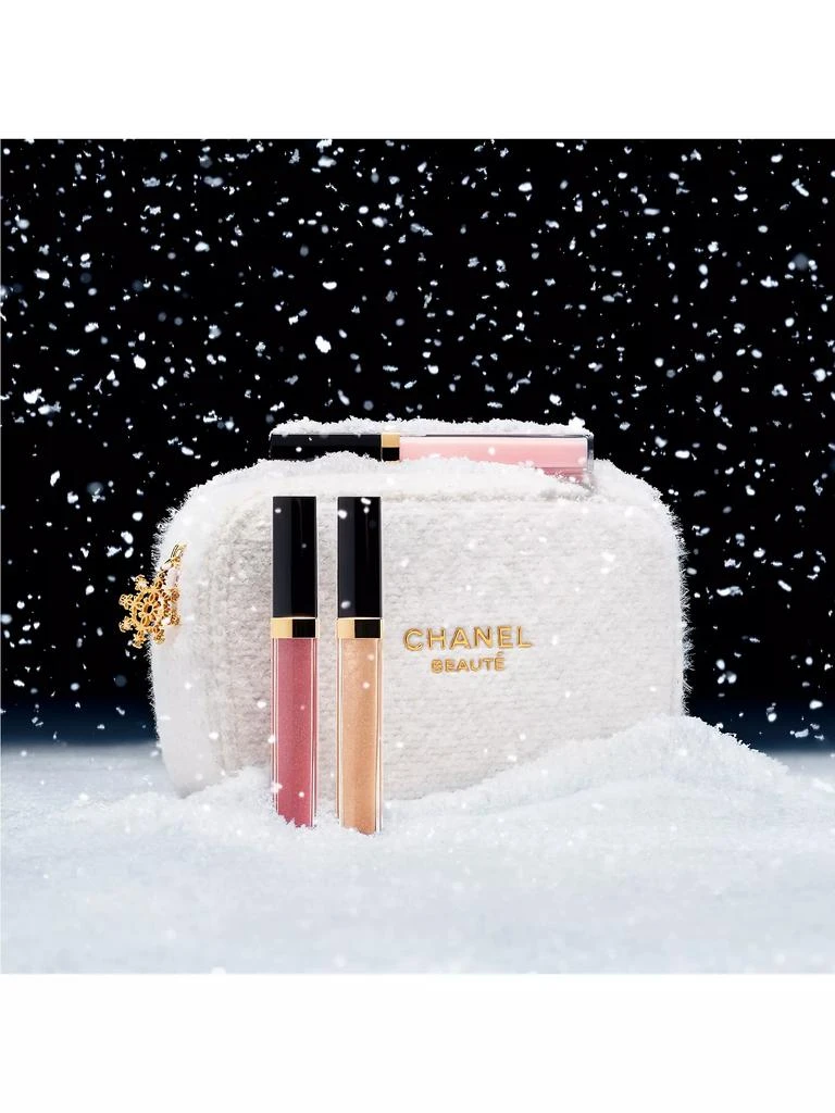Chanel 4-Piece Lip Gloss & Pouch Set 2