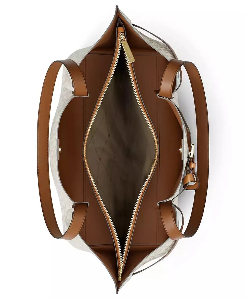 Michael Kors Emilia Large East West Center Zip Pocket Tote Bag 4