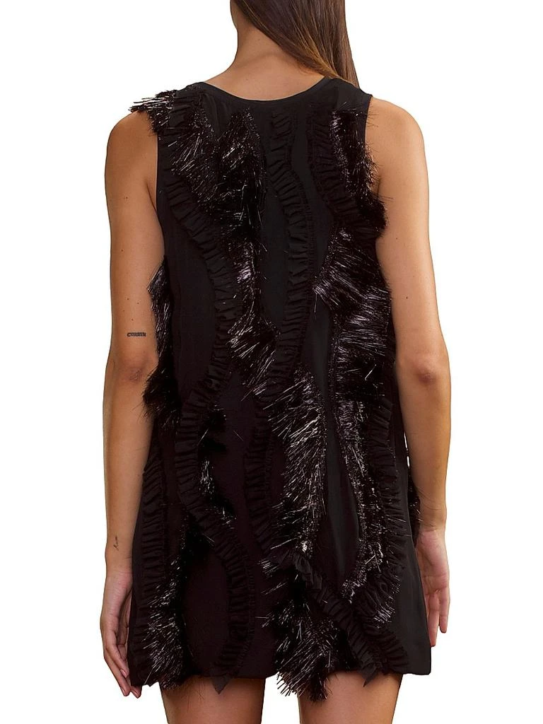 Cynthia Rowley Embellished Silk Minidress 4
