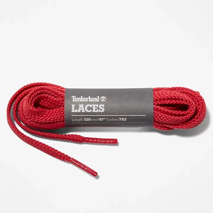 Timberland 120cm/47" Flat Replacement Laces in Red 1