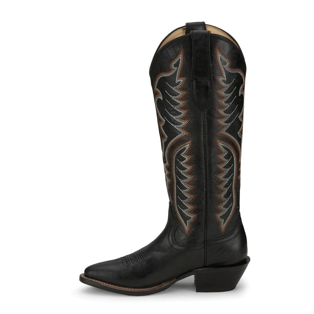 Justin Boots Evelyn 15 Inch Embroidered Round Toe Cowboy Boots 3