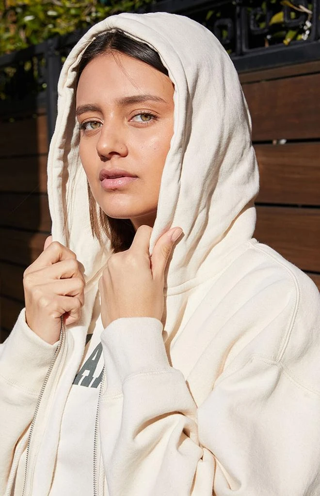 John Galt Off White Full Zip Hoodie 2
