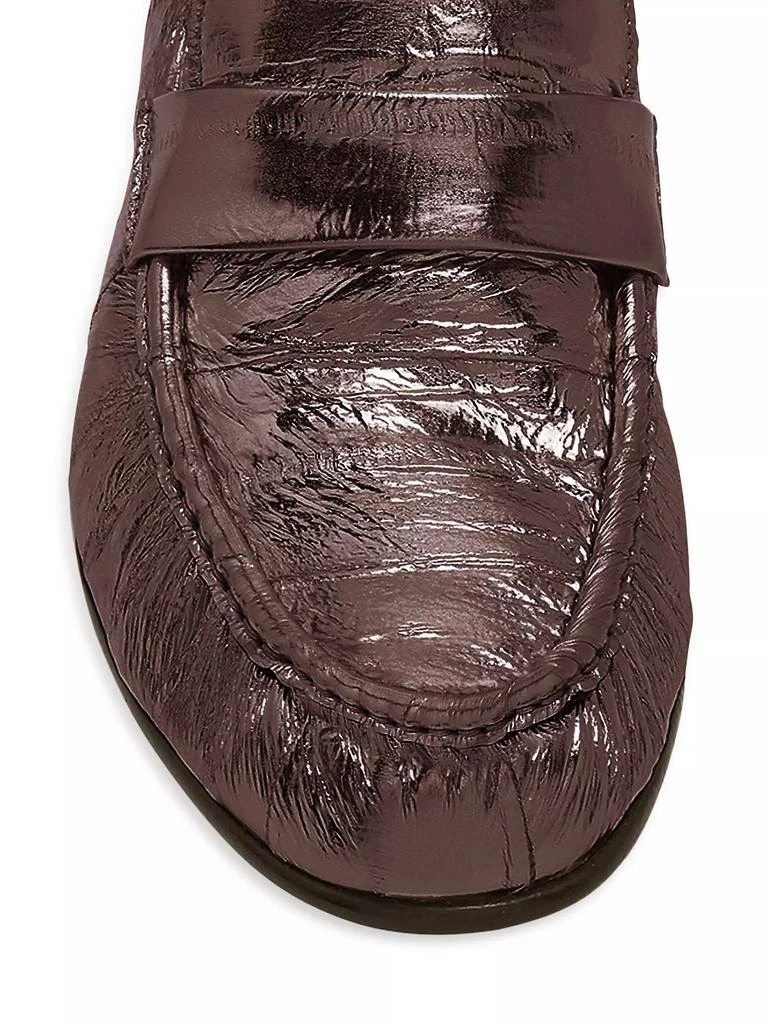 The Row Metallic Eel Skin Loafers 3