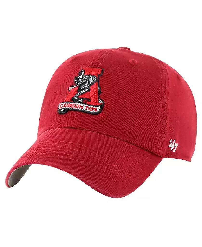 47 Brand Men's Crimson Alabama Crimson Tide Vintage Sure Shot Franchise Fitted Hat 3
