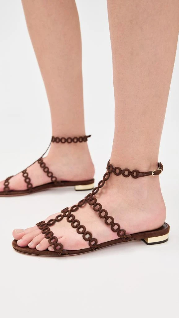 Aquazzura Infinity Chain Sandal Flats 4