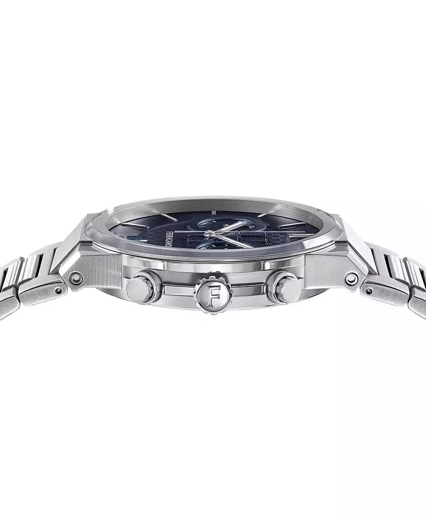 Salvatore Ferragamo Salvatore Men's Swiss Chronograph Silver-Tone Stainless Steel Bracelet Watch 41mm 2
