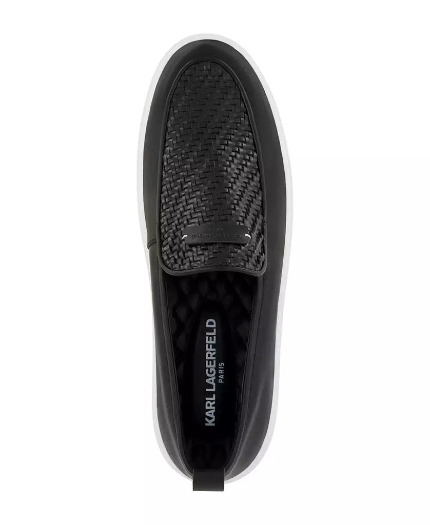 Karl Lagerfeld Paris Men's Woven Slip On Loafers 3