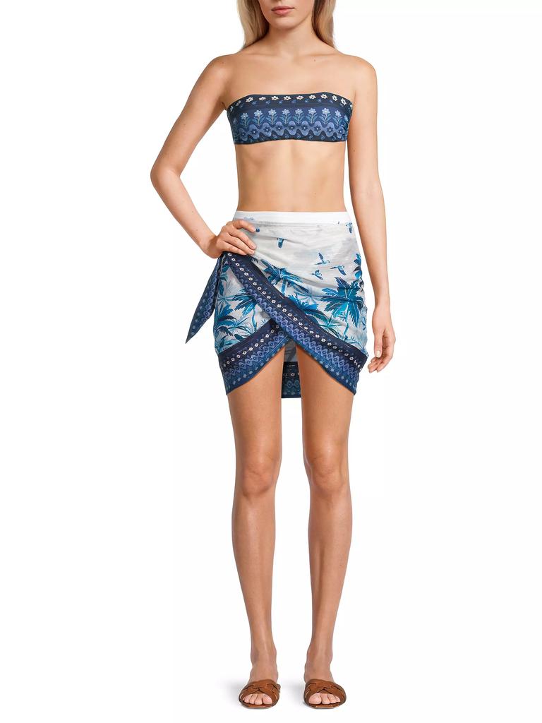 Farm Rio Dream Sky Metallic Short Pareo