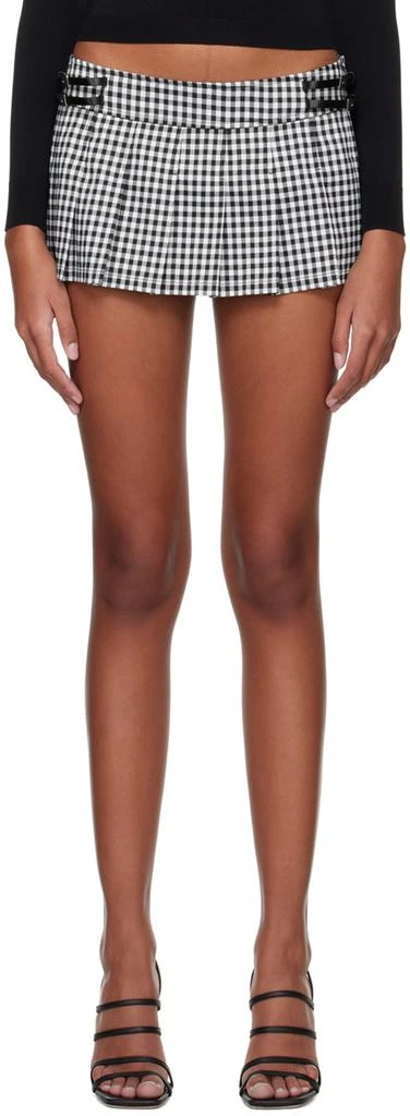Miaou SSENSE Work Capsule – Black & White Reno Miniskirt 1