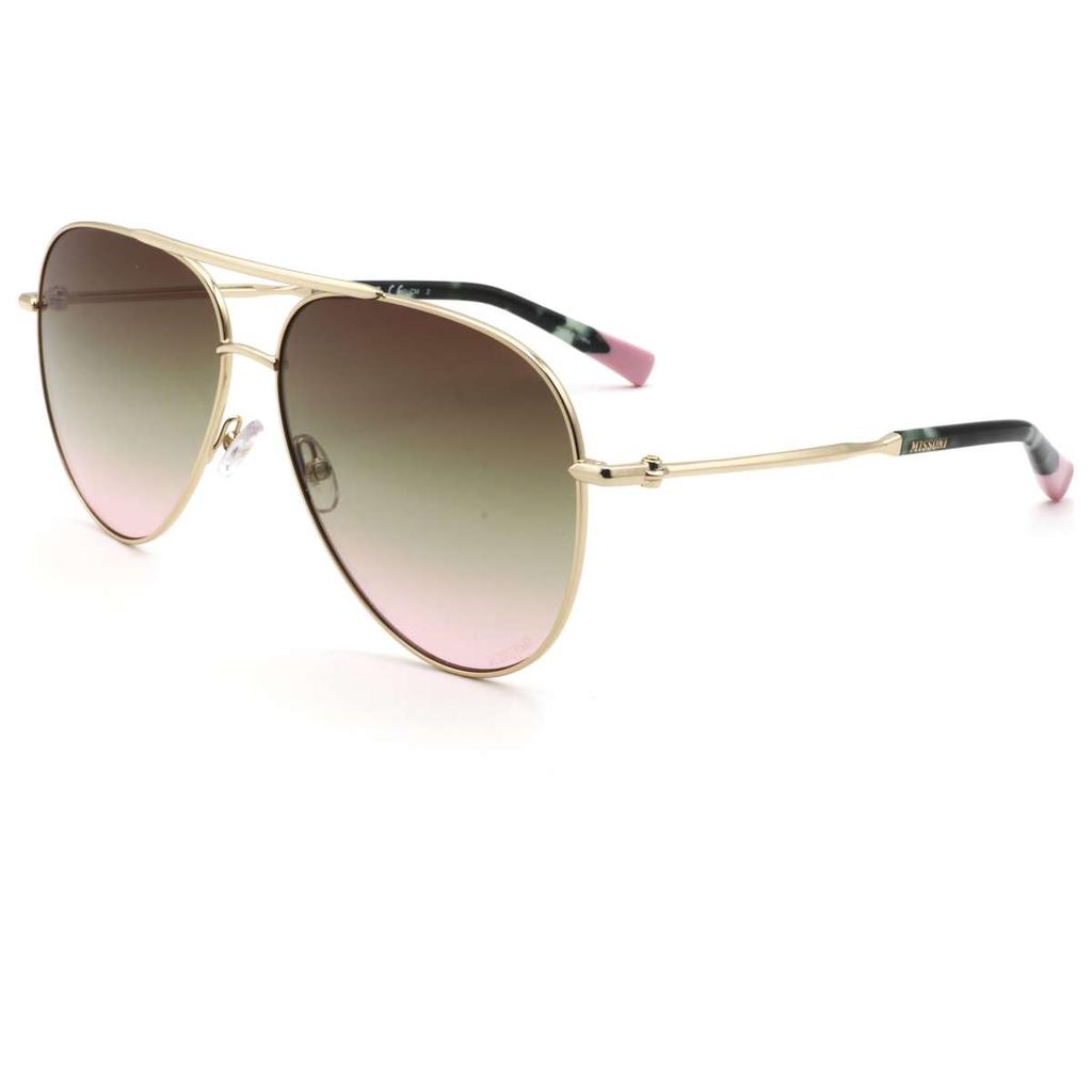 Missoni Missoni Women's Gold Rectangular Sunglasses