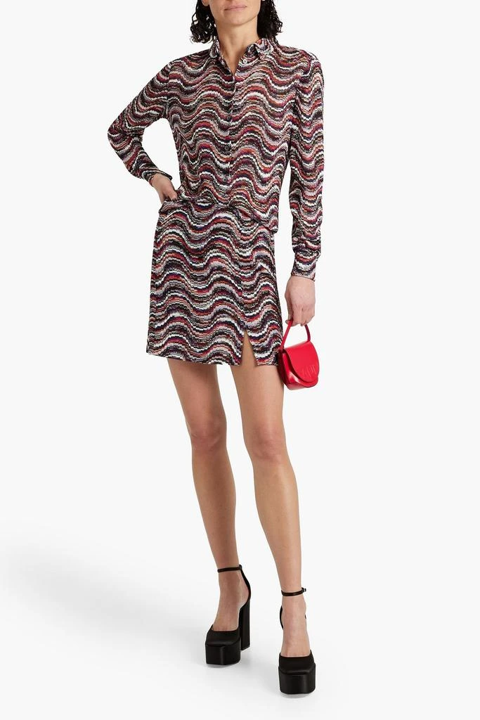 Missoni Metallic crochet-knit mini skirt 2