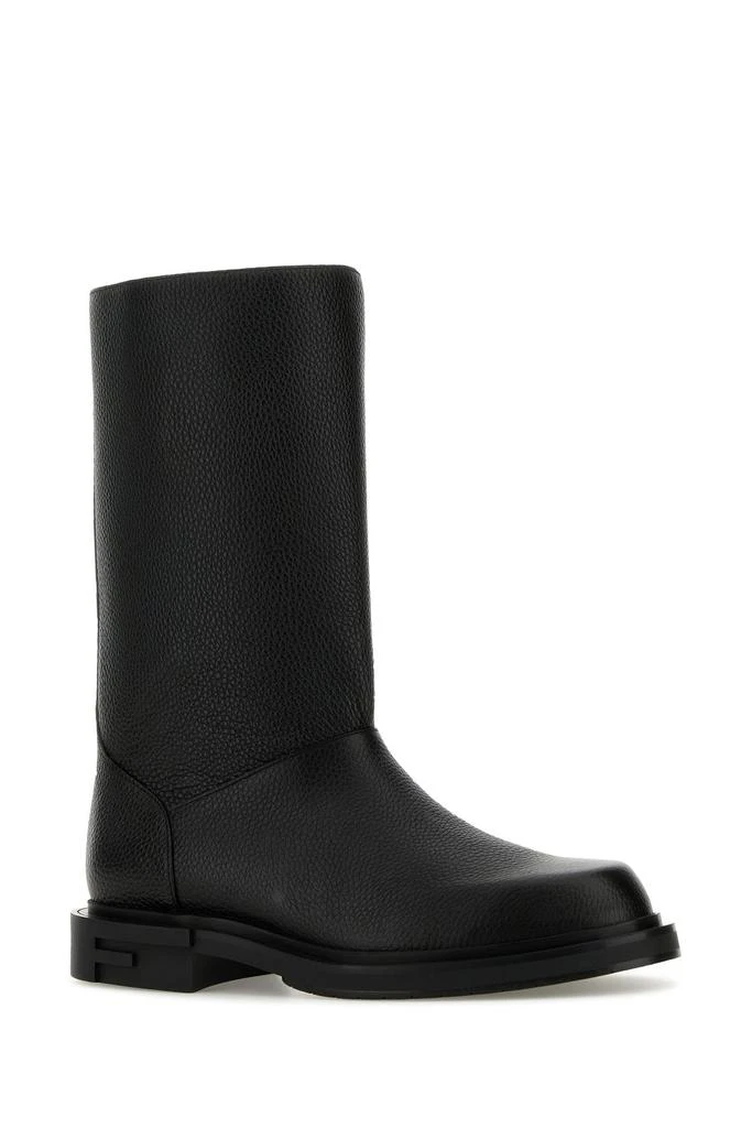 Fendi Black leather Frame boots 1