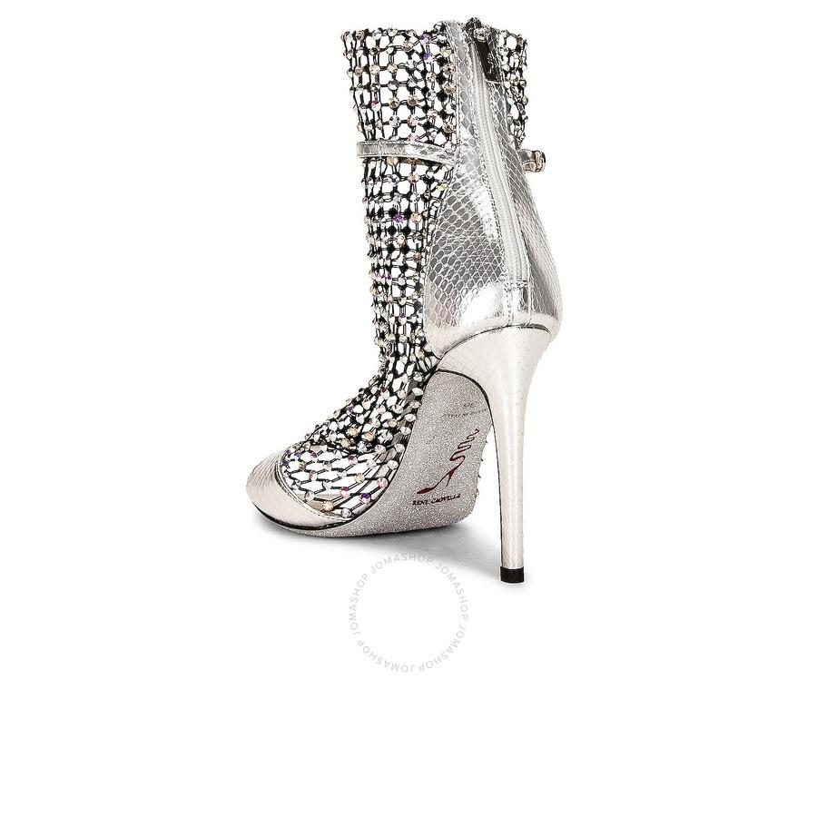 Rene Caovilla Ladies Galaxia Rhinestone Mesh Sandals