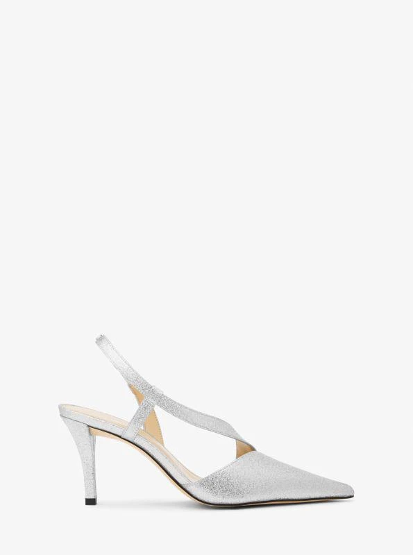 Michael Kors Jaida Glitter Embellished Leather Pump 2