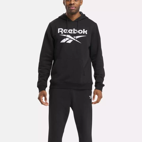 Reebok Reebok Identity Fleece Stacked Logo Pullover Hoodie 2