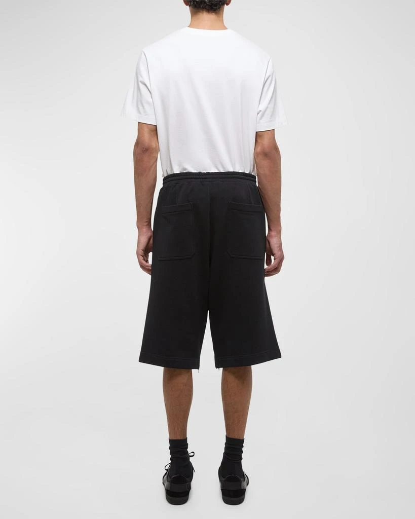 Helmut Lang Men's Wide-Leg Gusset Shorts 4