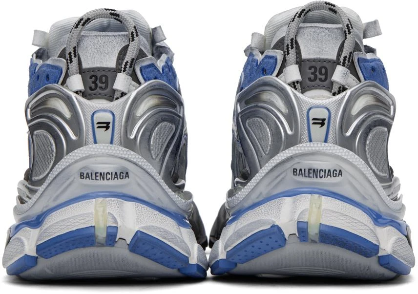 Balenciaga Blue & Gray Runner Sneakers 2
