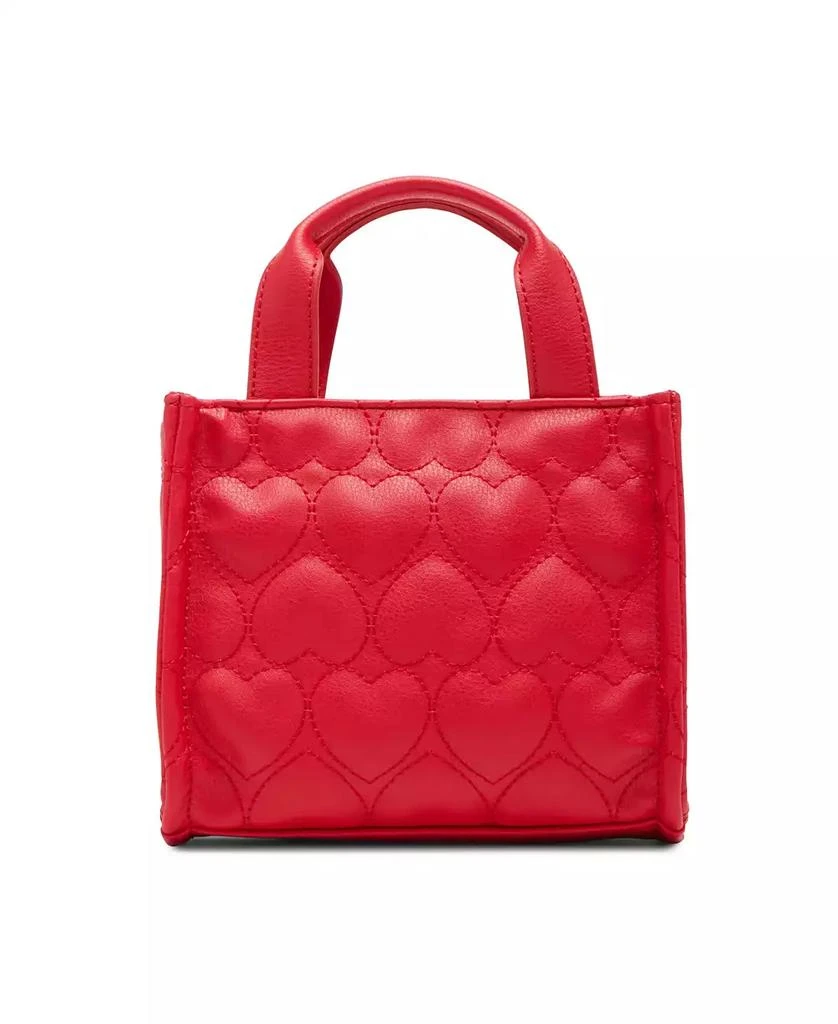 Madden Girl Lacy Quilted Heart Mini Tote Bag 4