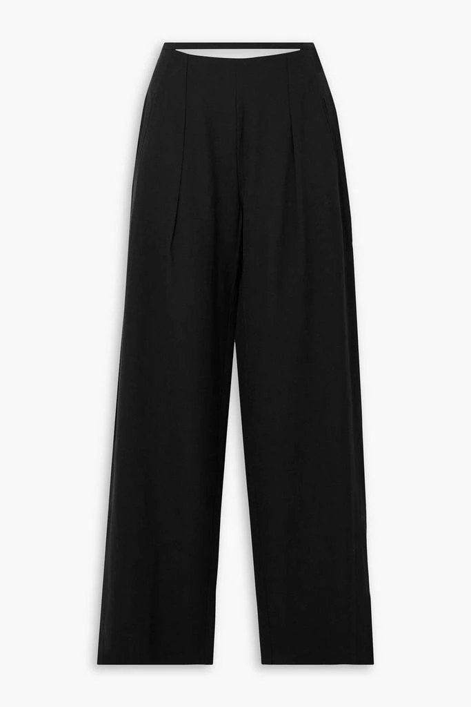 Cult Gaia Tasha cutout pleated woven wide-leg pants 1