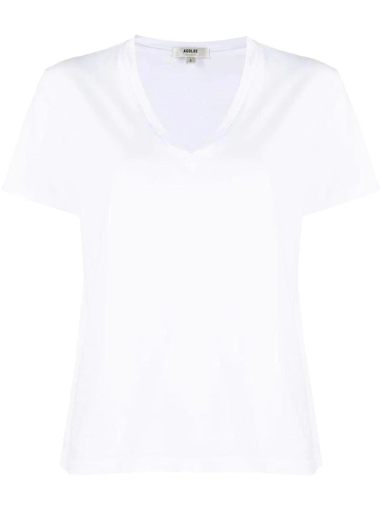 NA White V-neck T-shirt 1