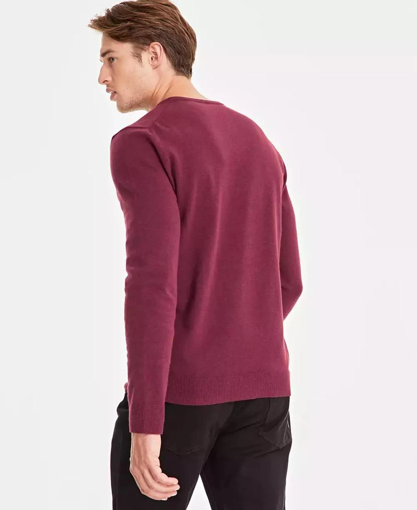 Alfani Men's Solid V-Neck Cotton Sweater, Created for Macy's 2