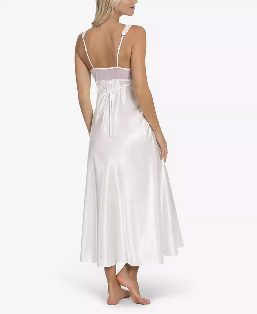 Linea Donatella Women's Bridal Bouquet Solid Satin Charmeuse Gown Lingerie