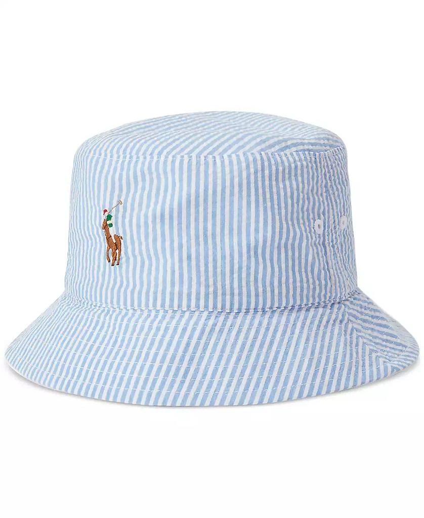 Ralph Lauren Men's Reversible Seersucker Bucket Hat 1