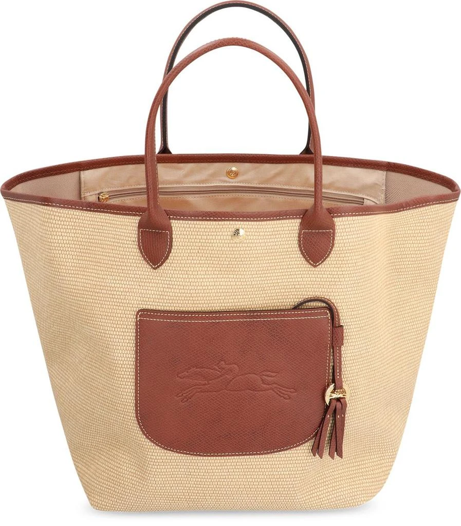 Longchamp Longchamp L Le Pliage Raffia Tote Bag 5
