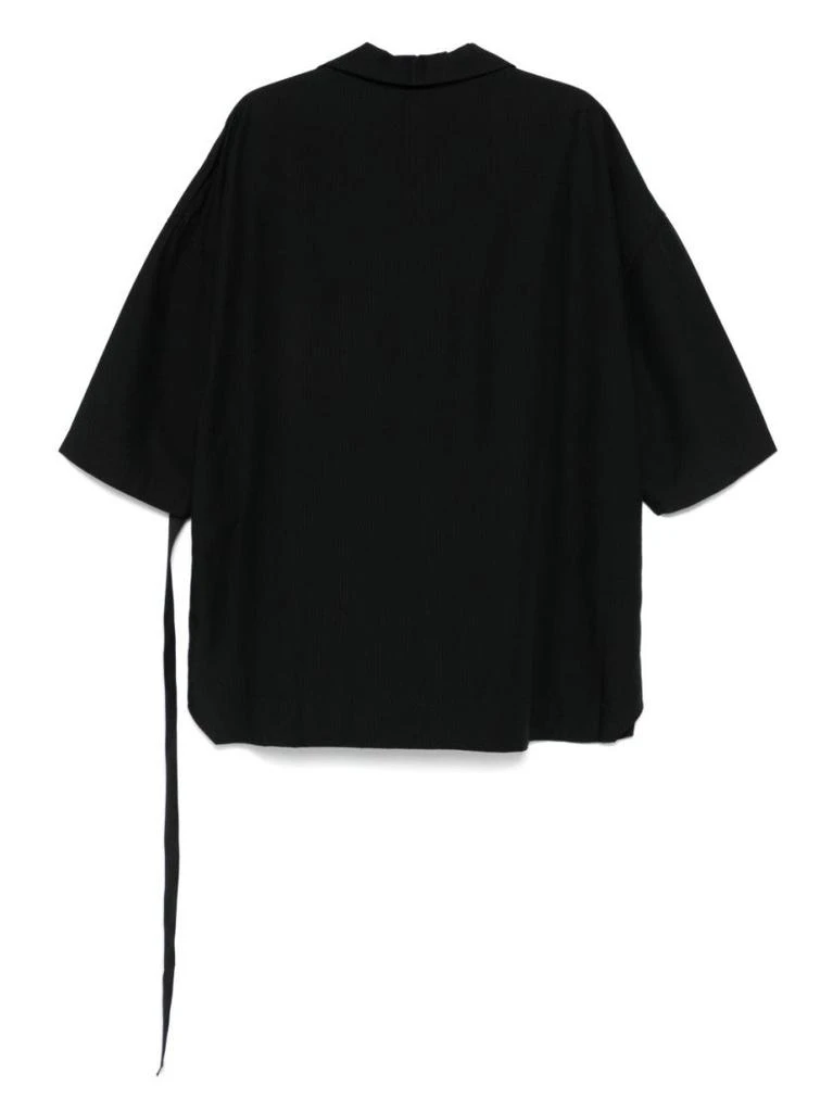 DRKSHDW Relaxed Fit Black Shirt With Logo-Print Strap 2