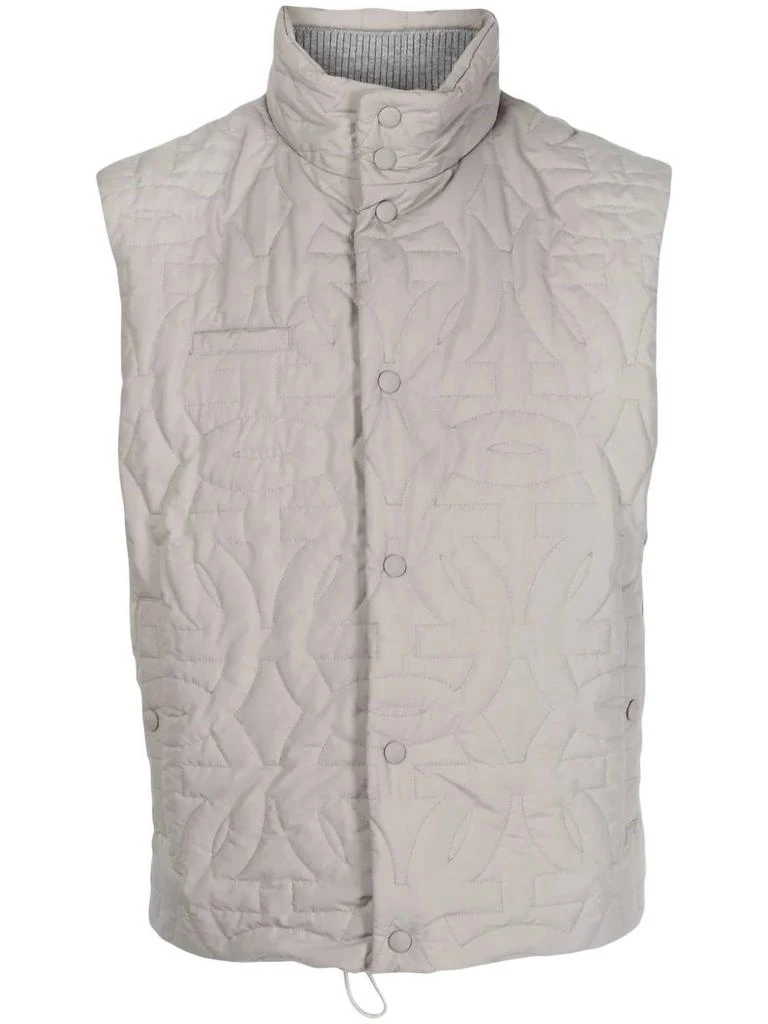 Salvatore Ferragamo Salvatore Ferragamo - Quilted Funnel Neck Gilet Vest 4