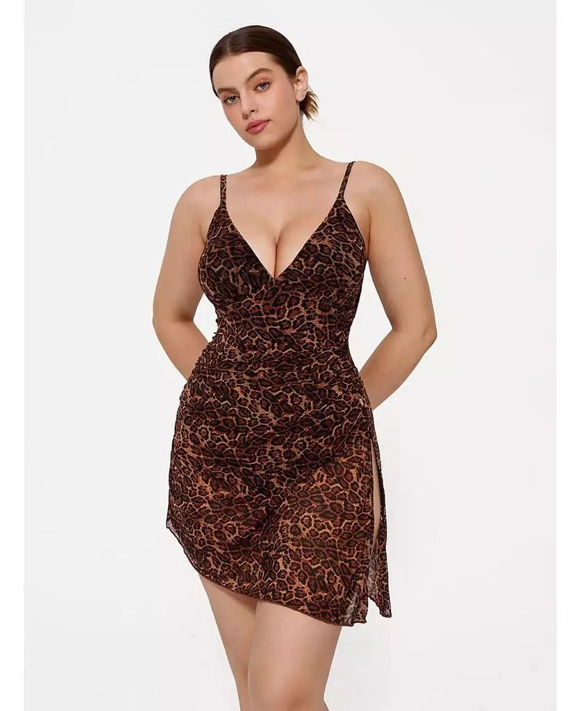 Popilush Women
s Shapewear Ruched Convertible One-Piece Swimsuit