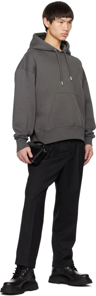 AMI Gray Ami de Coeur Hoodie 4