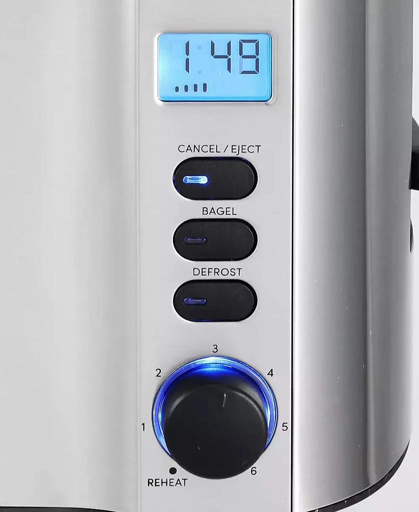 Elite Cuisine 2-Slice LCD Toaster with Bagel Function 3