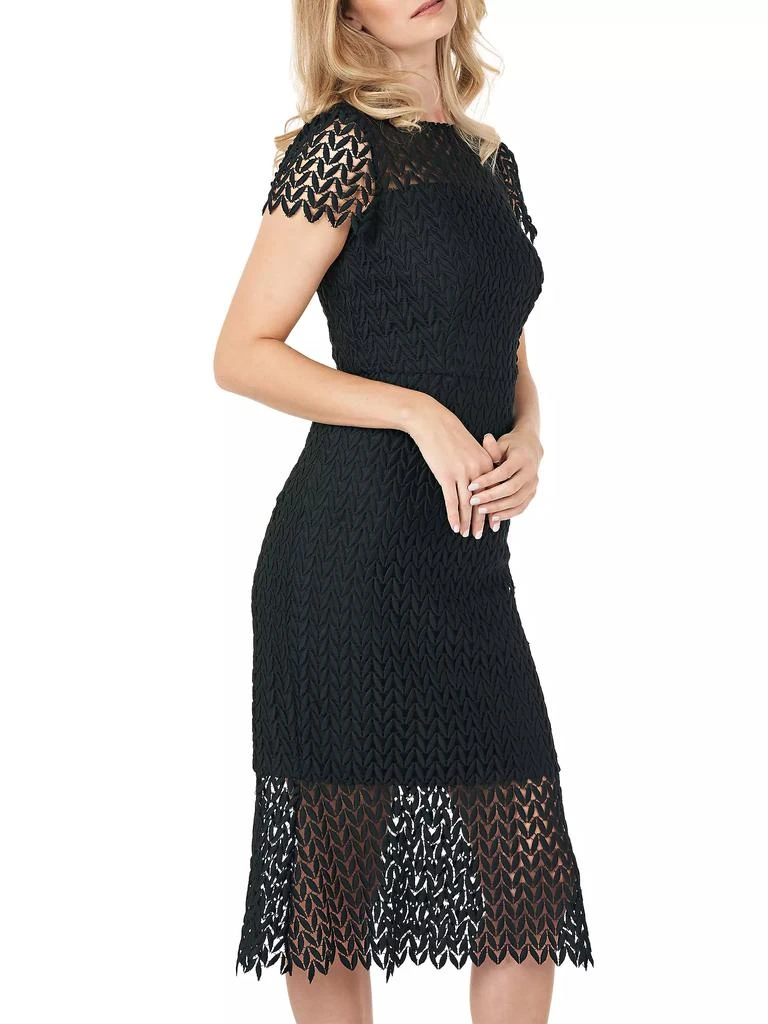 Kay Unger Tatum Lace Sheath Dress 6