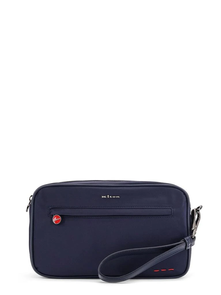Kiton Kiton Ciro Logo Plaque Clutch Bag 1