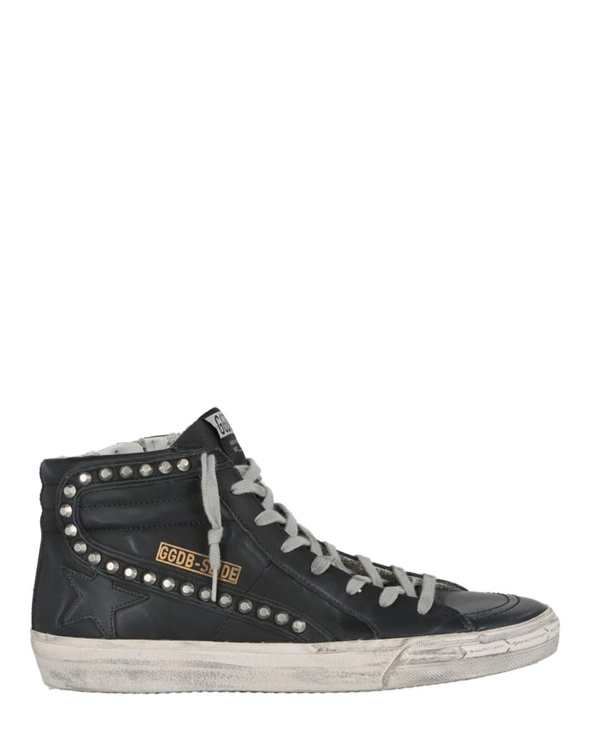 Golden Goose Studded High-Top Slide Sneakers