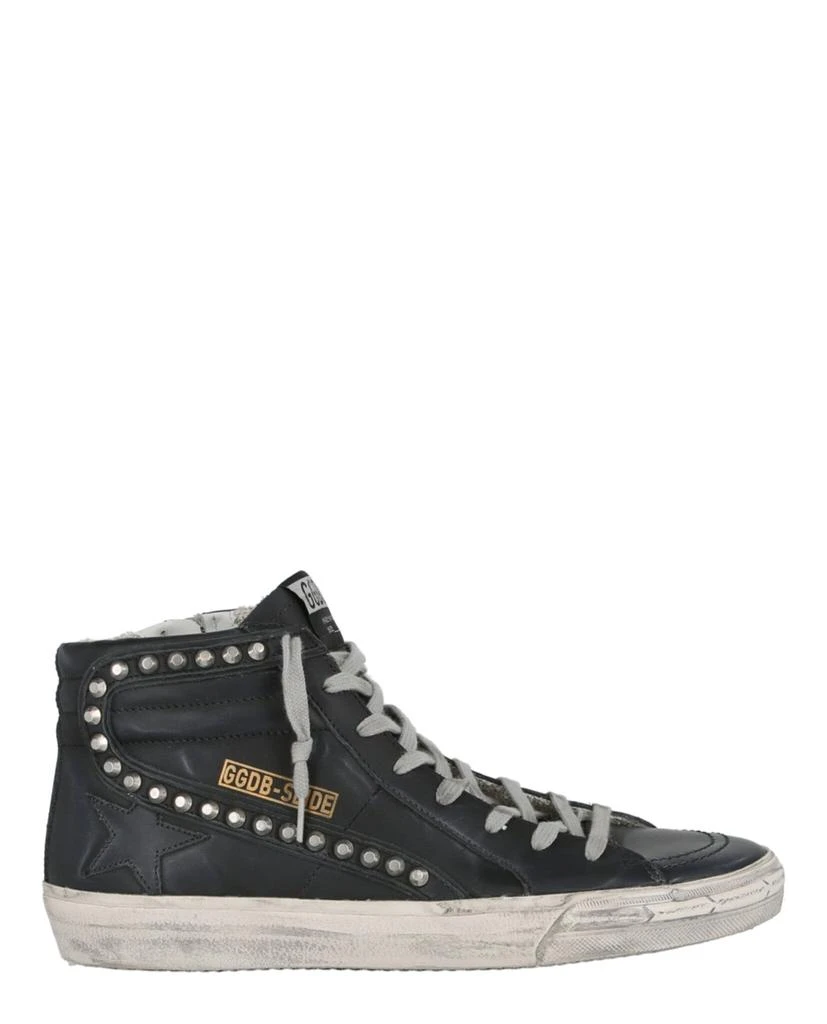 Golden Goose Studded High-Top Slide Sneakers 1