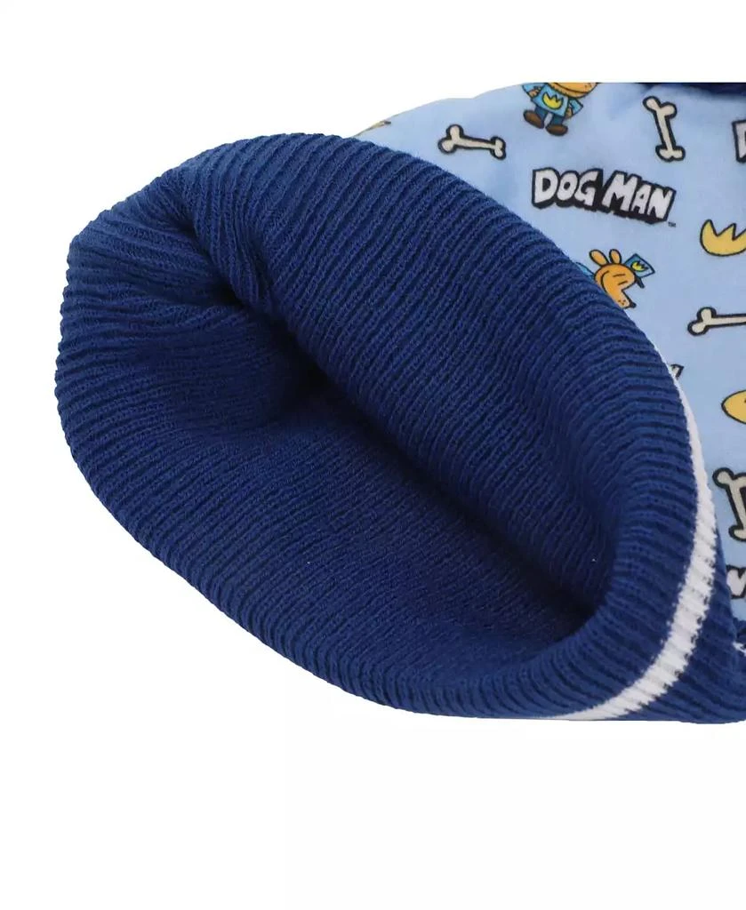 Dog Man Boys All-Over Character Print Youth 2-Piece Knit Beanie
Gloves Set 5