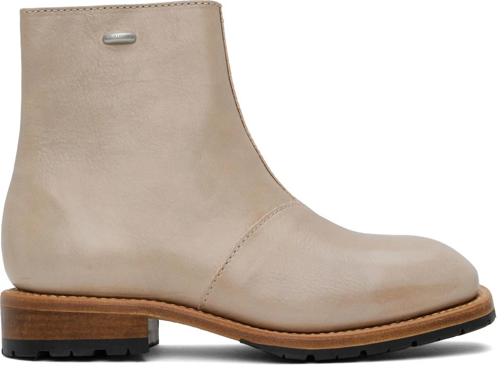 Our Legacy Taupe Engine Boots 1