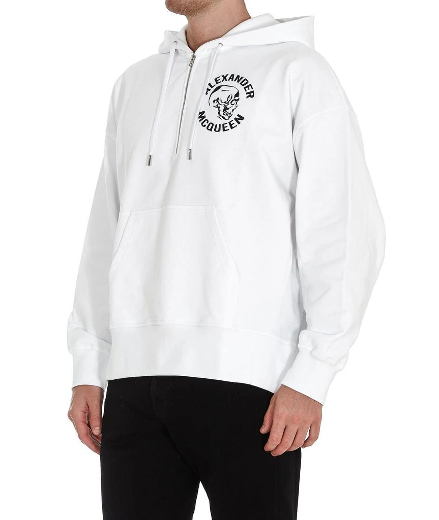 Alexander McQueen Alexander McQueen Skull Print Half-Zip Hoodie 4