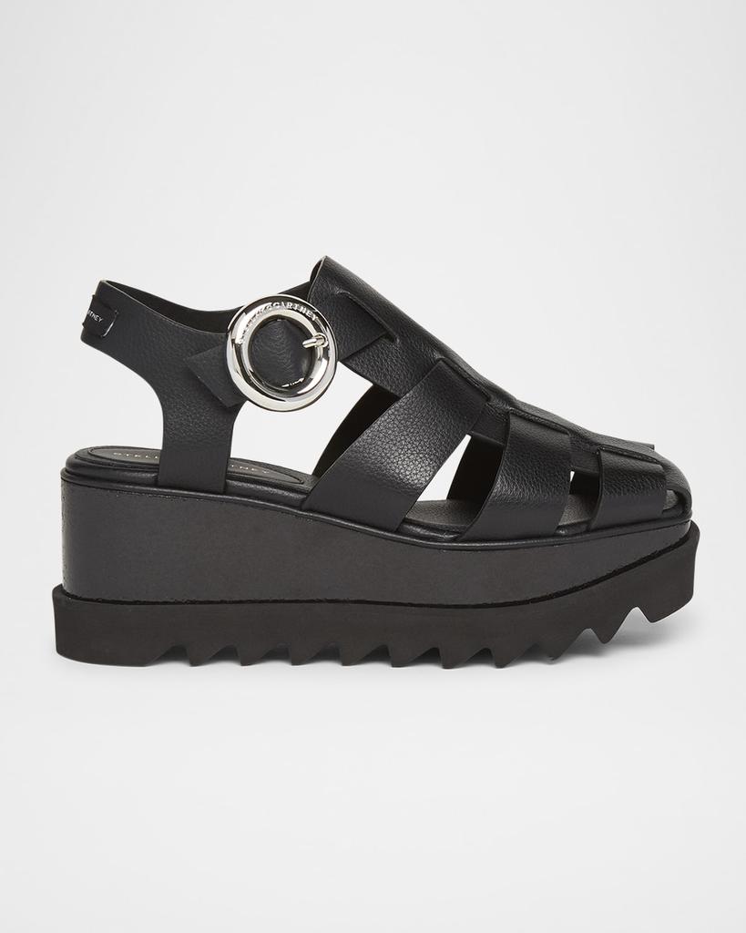 Stella McCartney Elyse 70MM Textured Platform Sandals