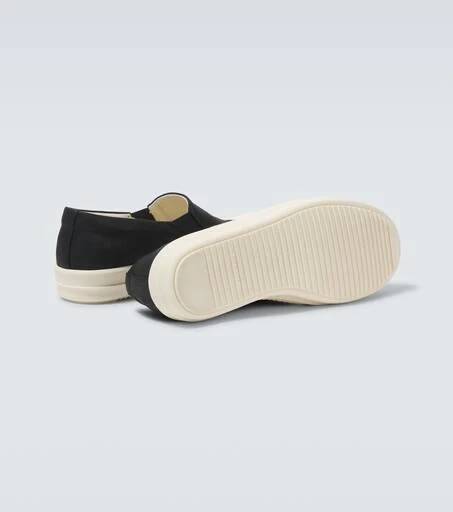 Rick Owens Boat coated denim slip-on shoes 7