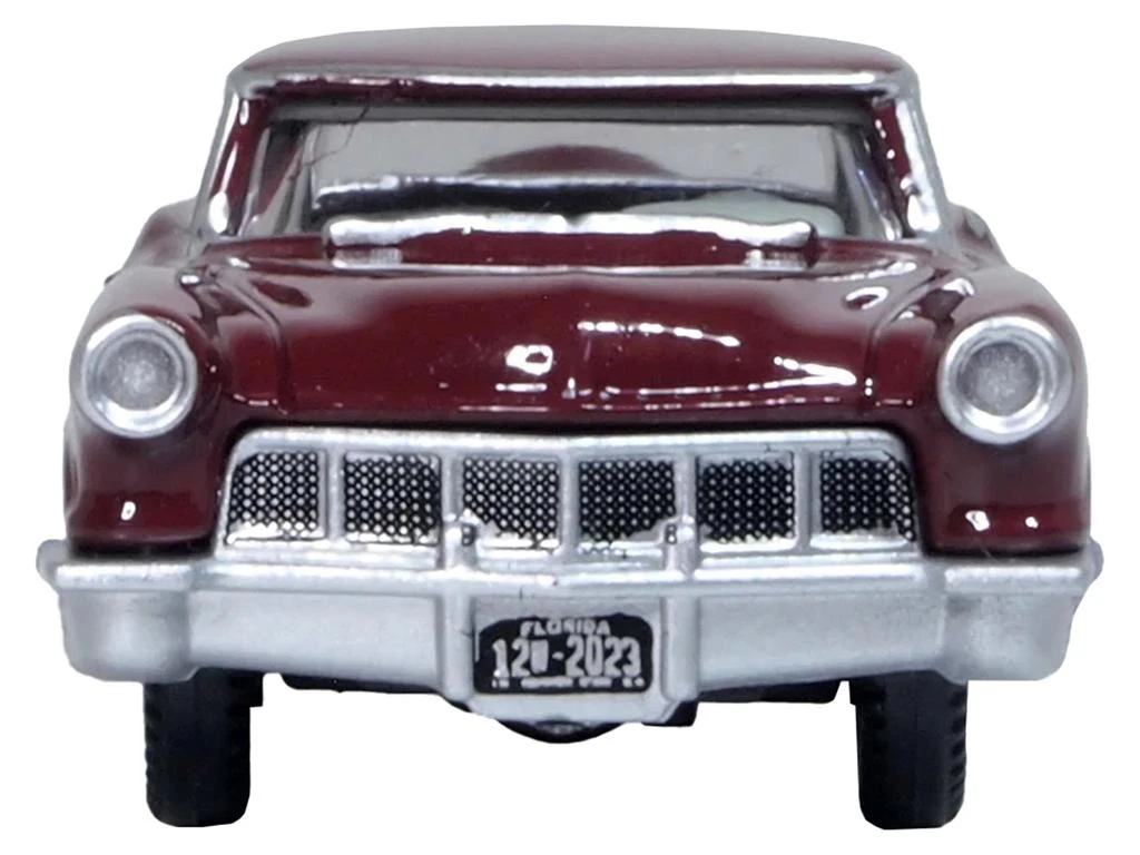 Oxford Diecast 1956 Lincoln Continental Mark II Dark Red 1/87 (HO) Scale Diecast Model Car by 2