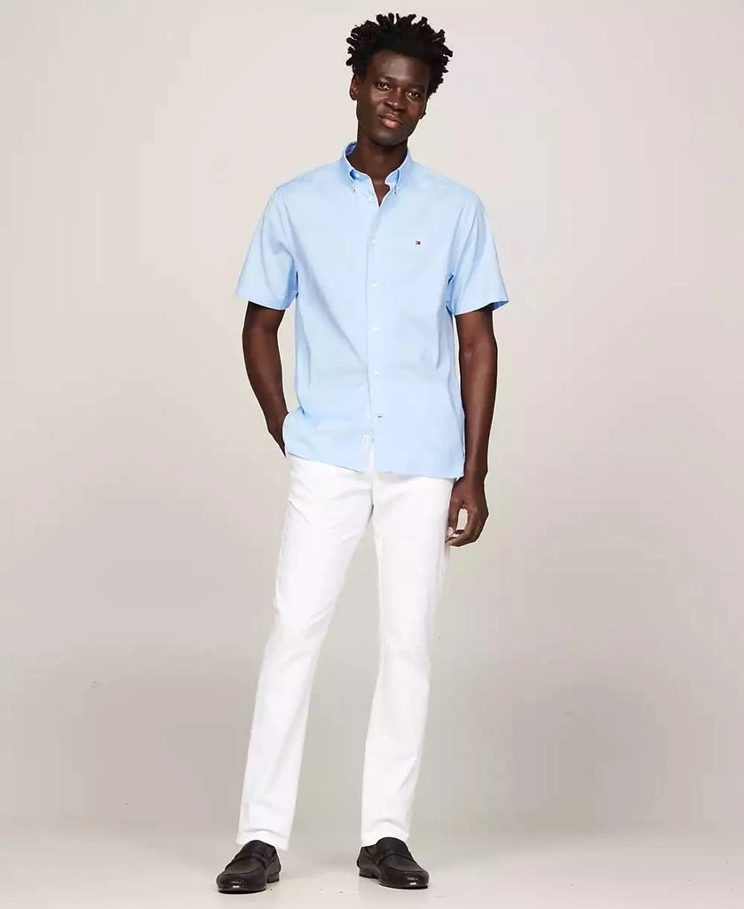 Tommy Hilfiger Men's Short Sleeve Flex Poplin Button-Down Shirt 4