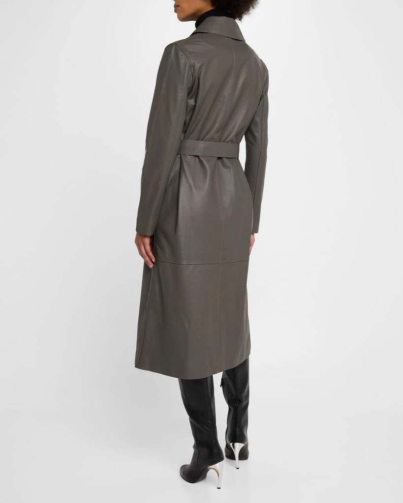 Yves Salomon Leather Trench Coat 3