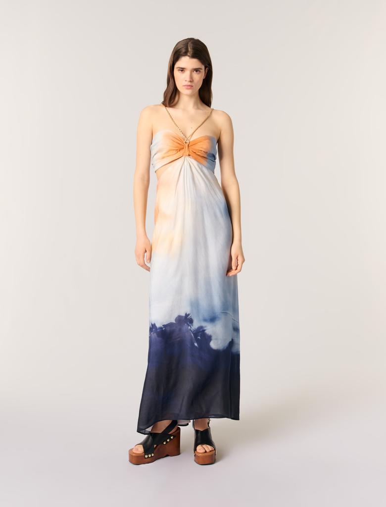 Maje Maje Woman's viscose Tie-dye maxi dress for Spring/Summer